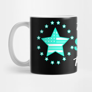 I Survived PTSD - Military Veteran Support Flag for Mental Health Awareness - 50% Off - Teal Month - PTSD Merch Mug